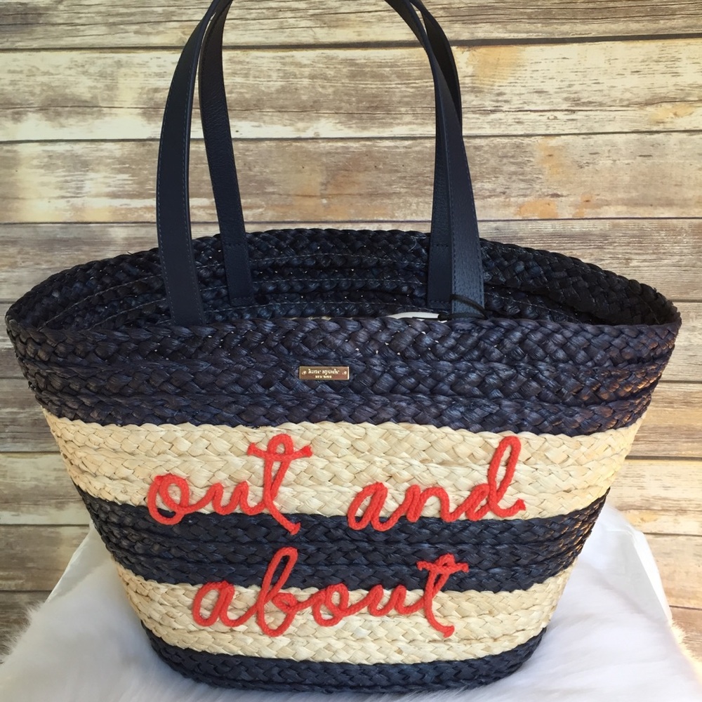 Kate spade out and about shore thing straw tote - Picture 3 of 8